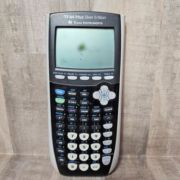 TI-84 Plus Silver Edition Calculator No Cover Parts Only Does NOT Work AS IS - Picture 1 of 4
